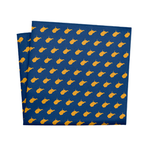 West Virginia State Outline Pocket Square - 12" Square - Knotty Tie Co.