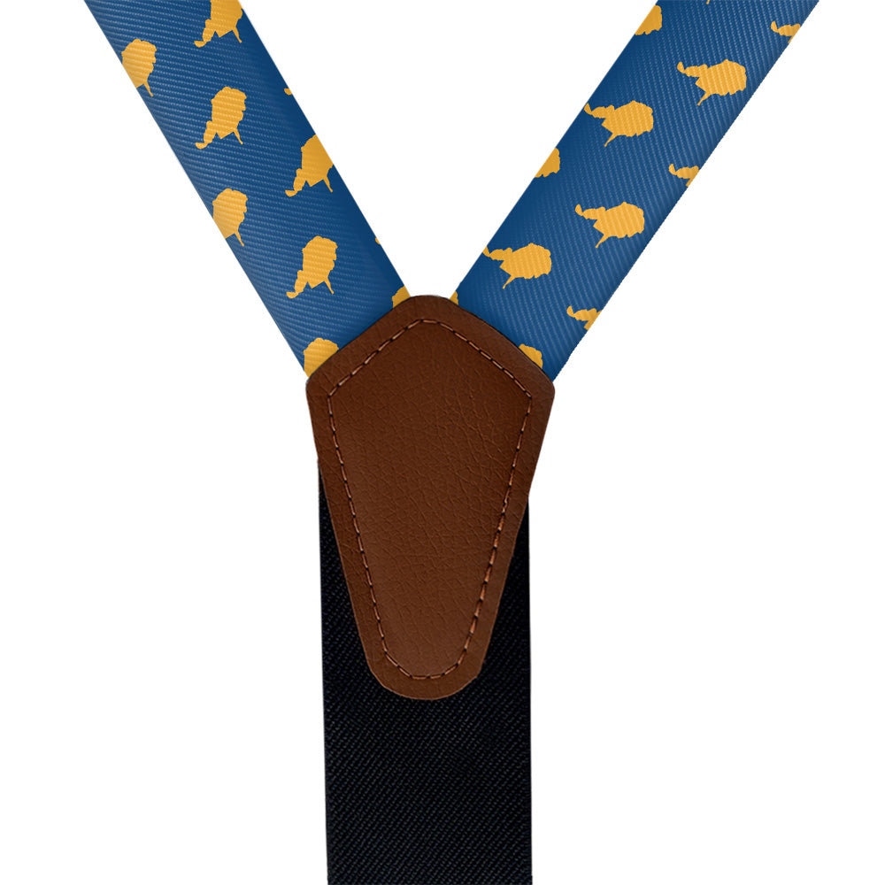 West Virginia State Outline Suspenders - Main View - Knotty Tie Co.