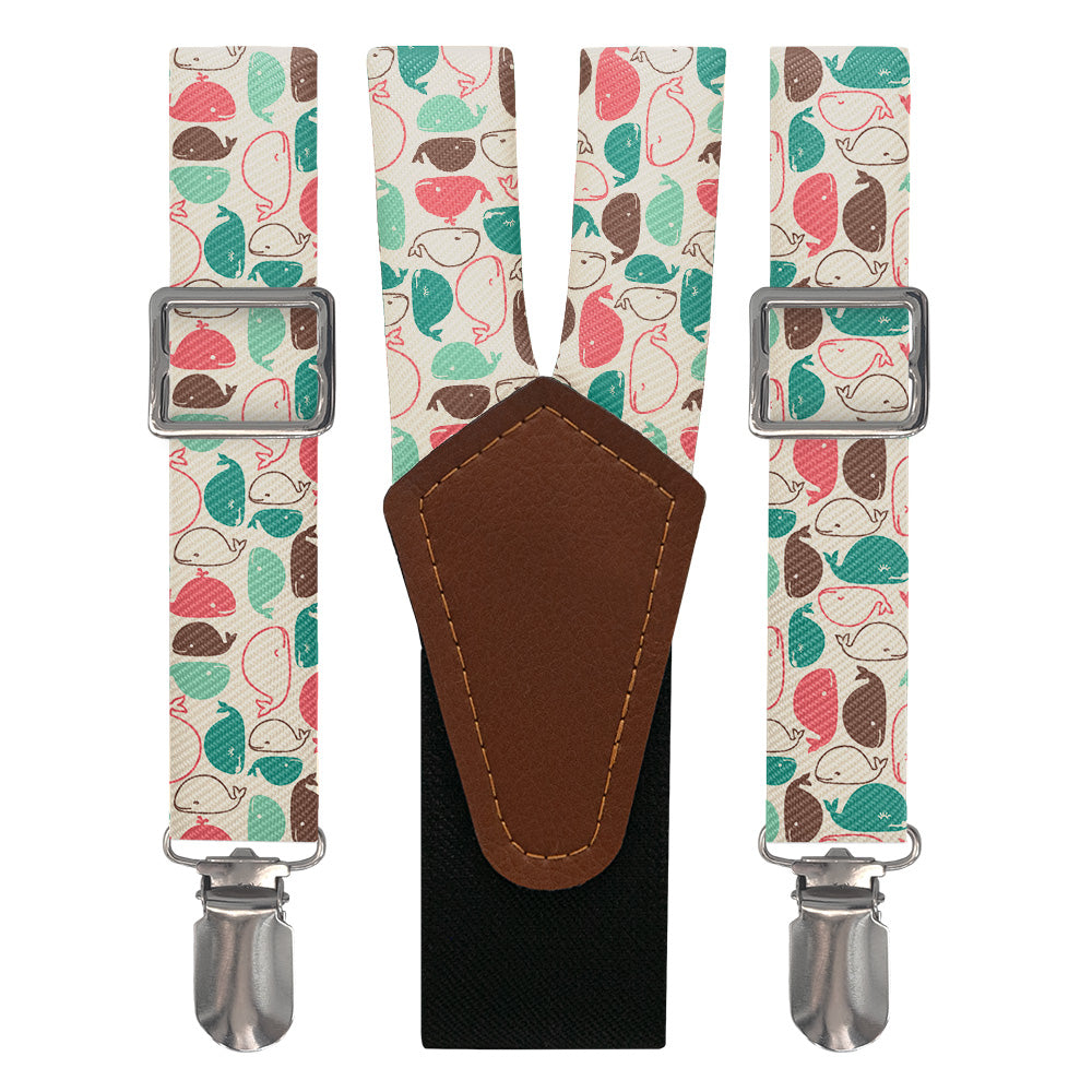 Whales Suspenders - Main View - Knotty Tie Co.