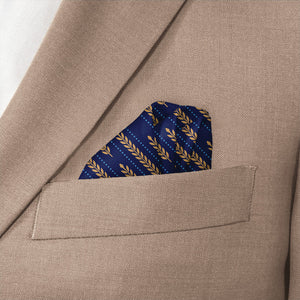 Wheat Pocket Square - Wave Fold - Knotty Tie Co.