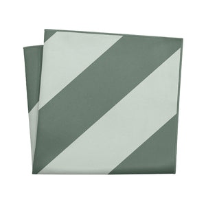 Wide Stripe Pocket Square - 12" Square - Knotty Tie Co.