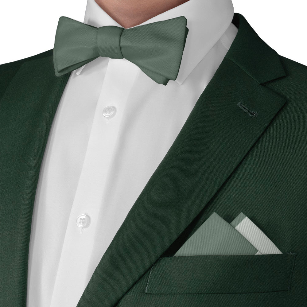 Wide Stripe Pocket Square - Matching Bow Tie - Knotty Tie Co.