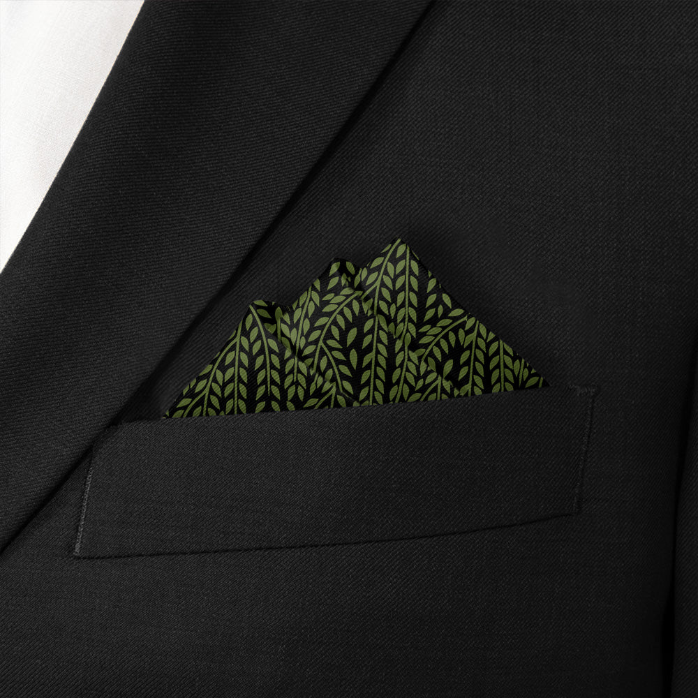 Willow Pocket Square - Stairs Fold - Knotty Tie Co.