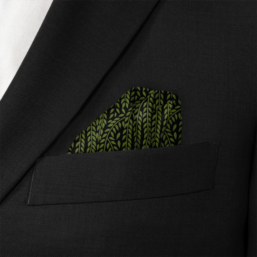 Willow Pocket Square - Wave Fold - Knotty Tie Co.