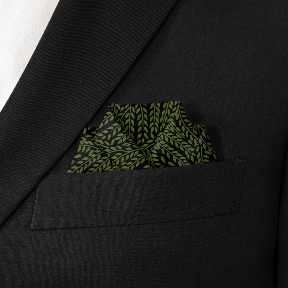 Willow Pocket Square - Scalloped Fold - Knotty Tie Co.