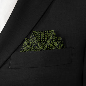 Willow Pocket Square - Scalloped Fold - Knotty Tie Co.