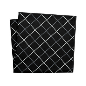 Windowpane Plaid Pocket Square - 12" Square - Knotty Tie Co.