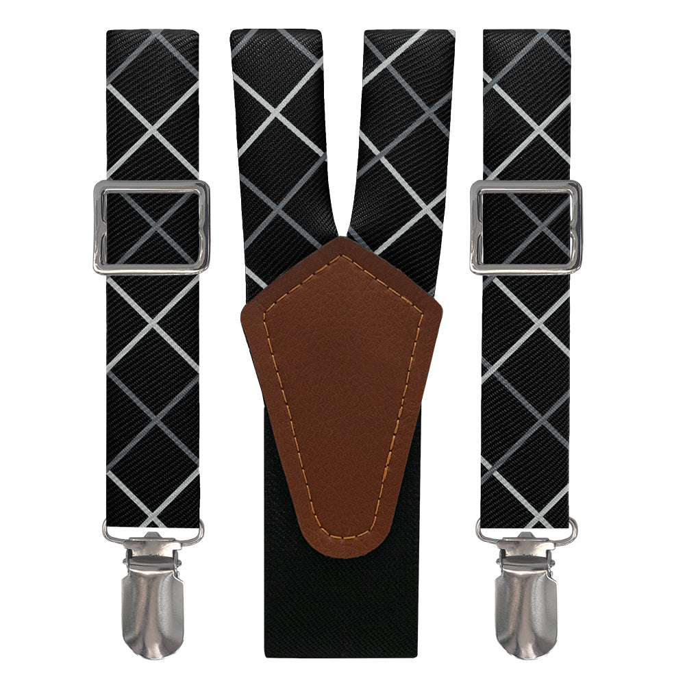 Windowpane Plaid Suspenders - Main View - Knotty Tie Co.