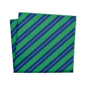 Winthorpe Stripe Pocket Square - 12" Square - Knotty Tie Co.