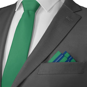 Winthorpe Stripe Pocket Square - Matching Necktie- Knotty Tie Co.