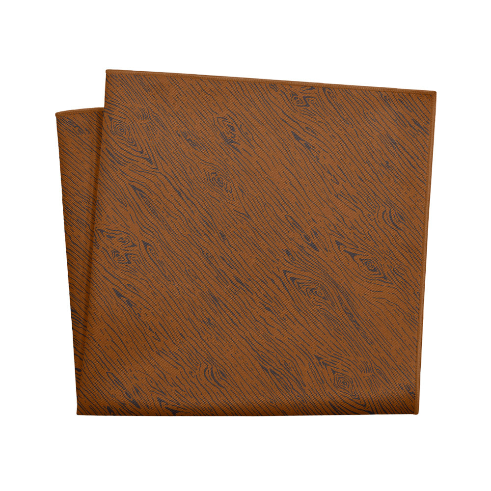 Woodgrain Pocket Square - 12" Square - Knotty Tie Co.