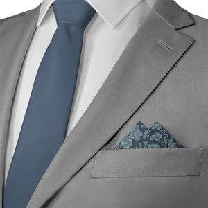 Woodland Floral Pocket Square - Matching Necktie- Knotty Tie Co.