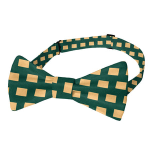 Wyoming State Outline Bow Tie - Adult Standard Self-Tie 14-18" - Knotty Tie Co.