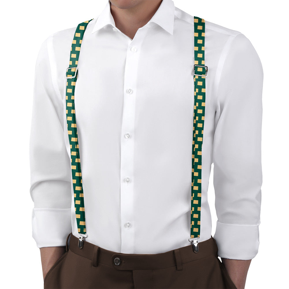 Wyoming State Outline Suspenders - Main View - Knotty Tie Co.