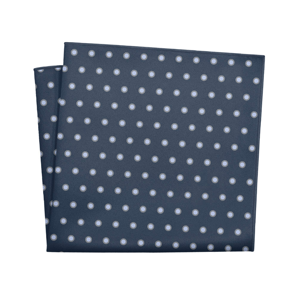 York Dots Pocket Square - 12" Square - Knotty Tie Co.