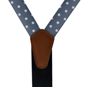 York Dots Suspenders - Vegan Leather Y-Back - Knotty Tie Co.