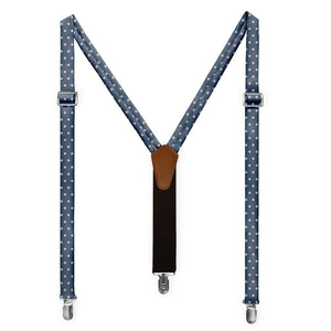 York Dots Suspenders - Full Front View - Knotty Tie Co.