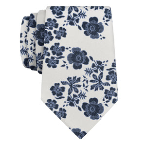 Zak Floral Necktie - Rolled - Knotty Tie Co.