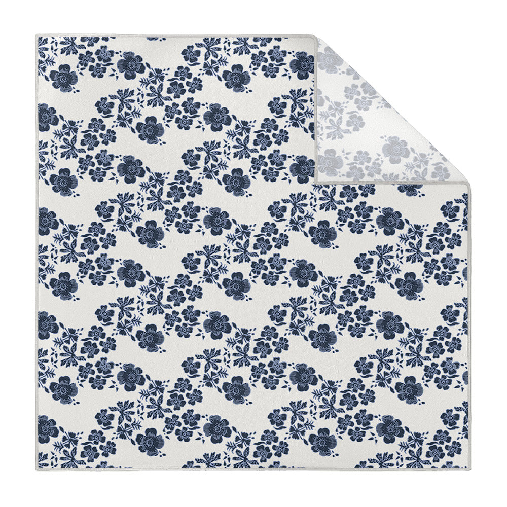 Zak Floral Pocket Square - Printed - Knotty Tie Co.