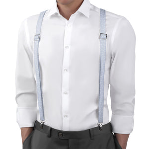 Zoey Floral Suspenders - On Model Back View - Knotty Tie Co.