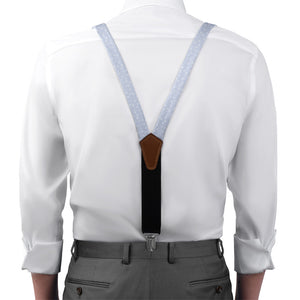Zoey Floral Suspenders - On Model Front View - Knotty Tie Co.