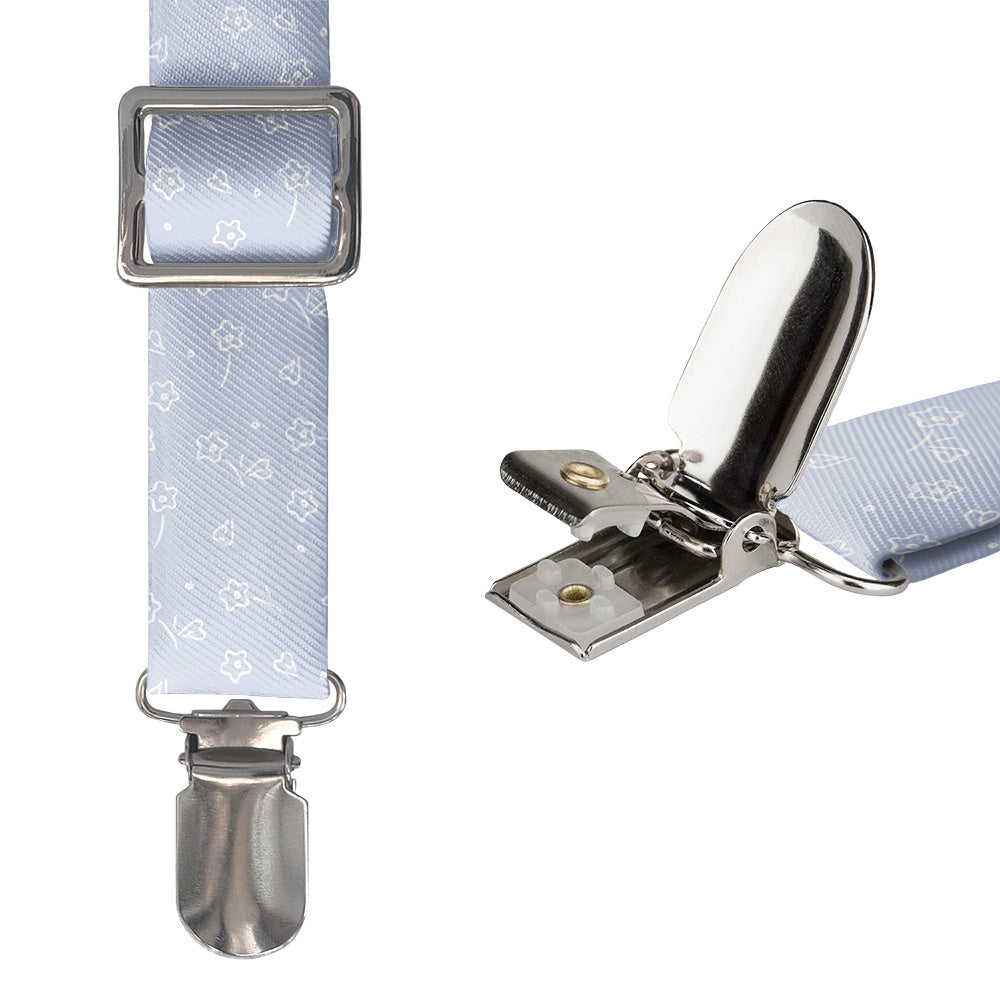 Zoey Floral Suspenders - Hardware and Strap - Knotty Tie Co.