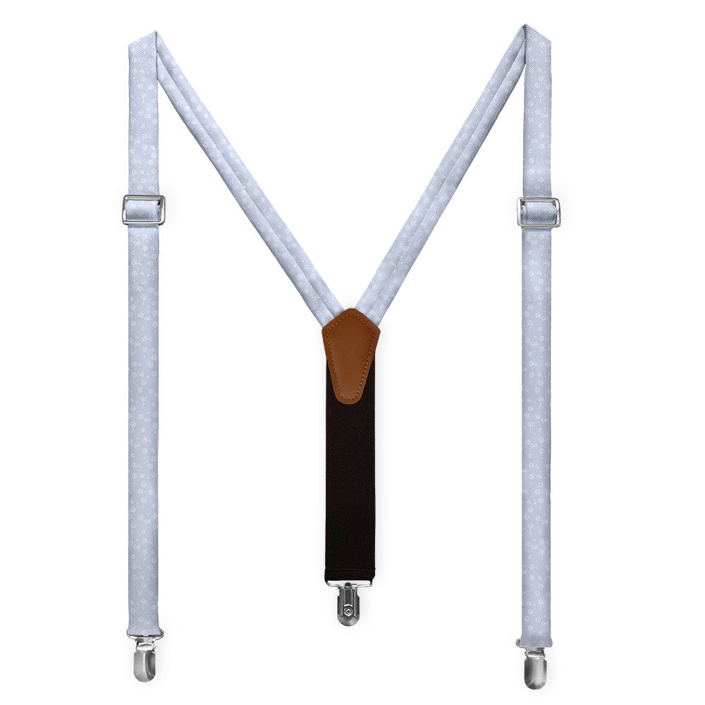 Zoey Floral Suspenders - Full Front View - Knotty Tie Co.