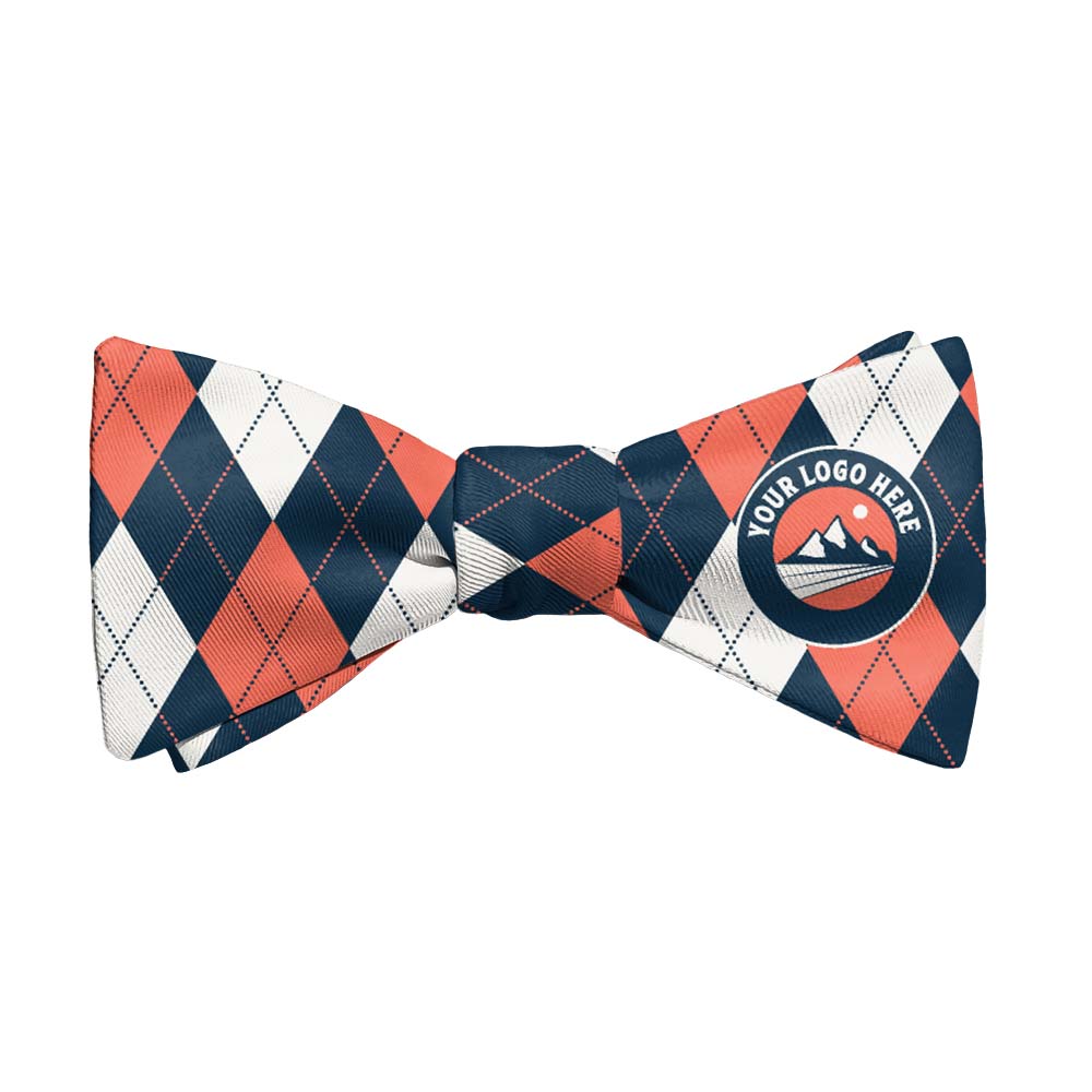 Argyle 1 Logo Bow Tie 1 Main - Knotty Tie Co.