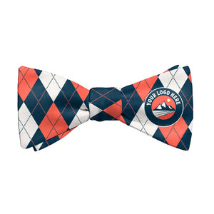 Argyle 1 Logo Bow Tie 1 Main - Knotty Tie Co.