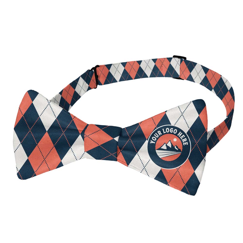 Argyle 1 Logo Bow Tie 3 Pretied - Knotty Tie Co.