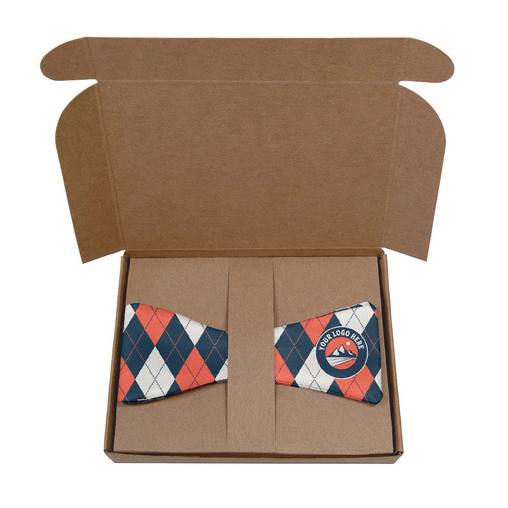 Argyle 1 Logo Bow Tie 9 Packaging - Knotty Tie Co.