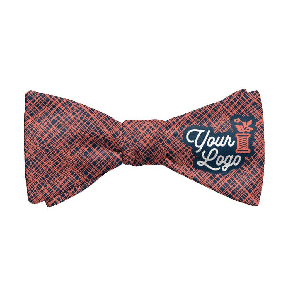 Burlap 1 Logo Bow Tie 1 Main - Knotty Tie Co.