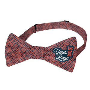 Burlap 1 Logo Bow Tie 3 Pretied - Knotty Tie Co.