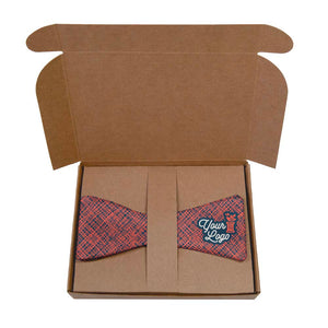 Burlap 1 Logo Bow Tie 9 Packaging - Knotty Tie Co.