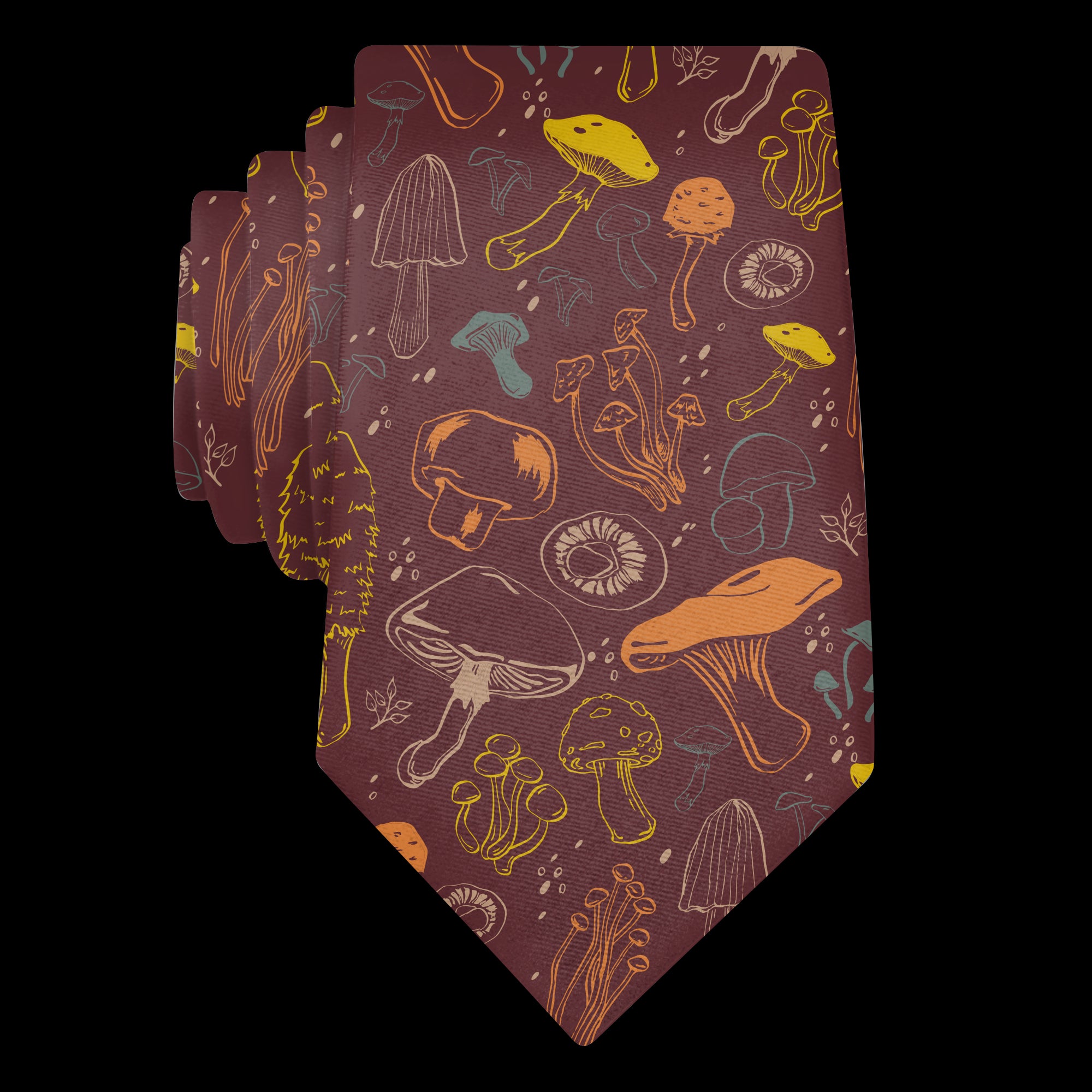 Mushrooms (Customized) Necktie -  -  - Knotty Tie Co.