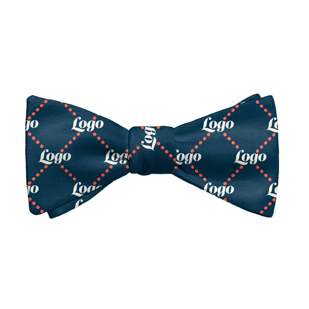 Quilted 2 Logo Bow Tie 1 Main - Knotty Tie Co.