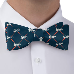 Quilted 2 Logo Bow Tie 2 Dress Shirt - Knotty Tie Co.