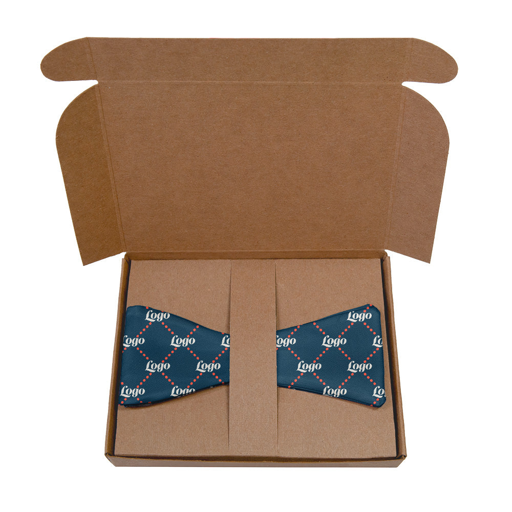 Quilted 2 Logo Bow Tie 9 Packaging - Knotty Tie Co.