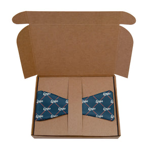 Quilted 2 Logo Bow Tie 9 Packaging - Knotty Tie Co.