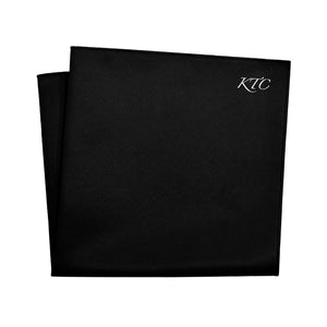 Script Printed Monogram Pocket Square - 12" Square - Knotty Tie Co.