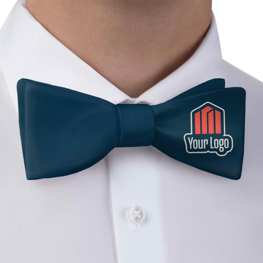 Solid 1 Logo Bow Tie 1 Main - Knotty Tie Co.