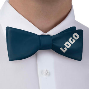 Solid 3 Logo Bow Tie 2 Dress Shirt - Knotty Tie Co.