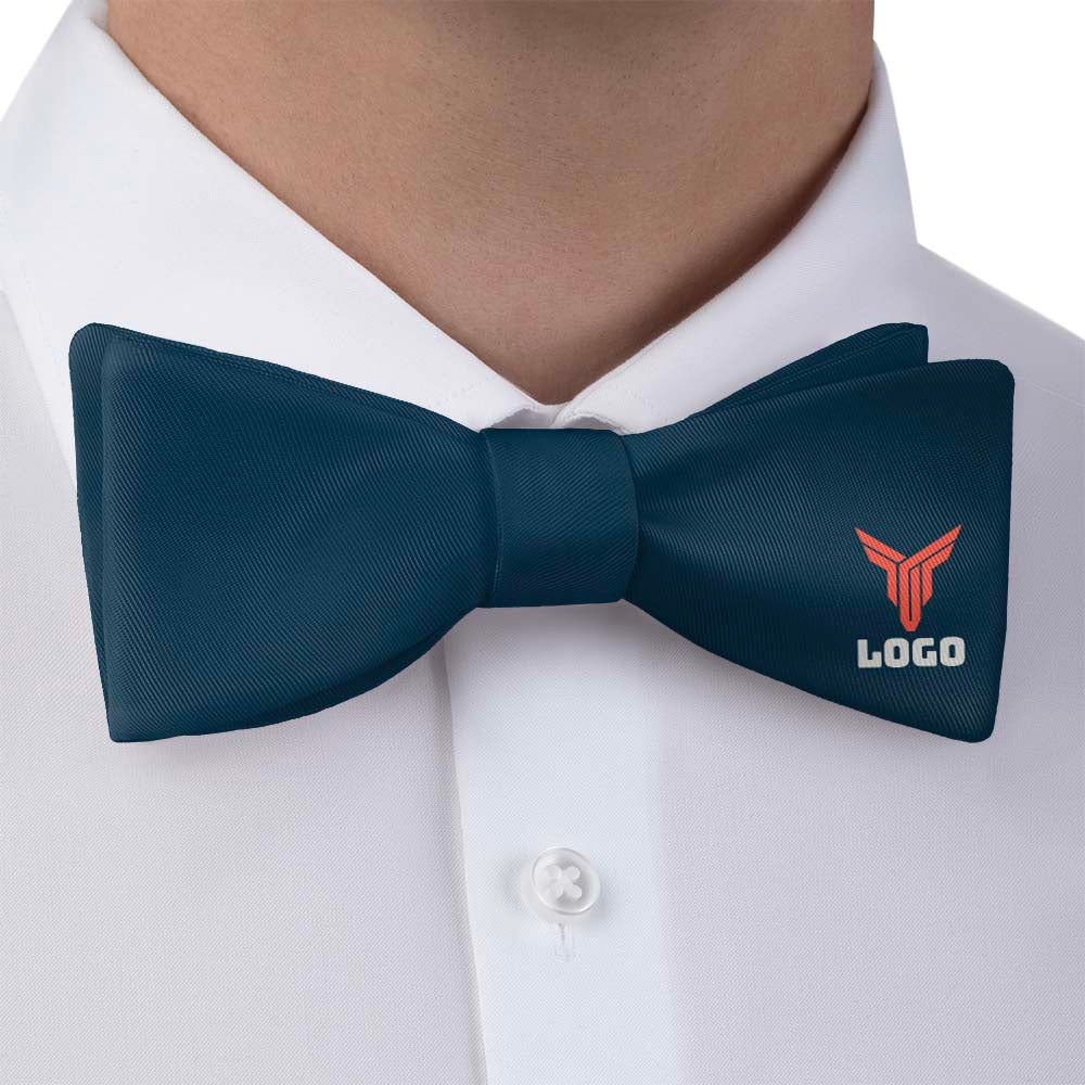 Solid 4 Logo Bow Tie 1 Main - Knotty Tie Co.