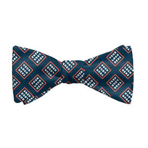 Step & Repeat 4 Logo Bow Tie 1 Main - Knotty Tie Co.