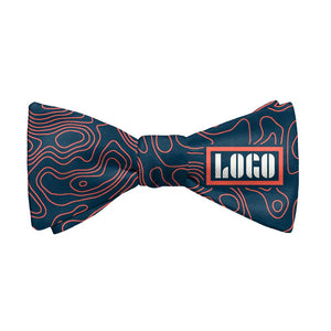 Topographic 1 Logo Bow Tie 1 Main - Knotty Tie Co.