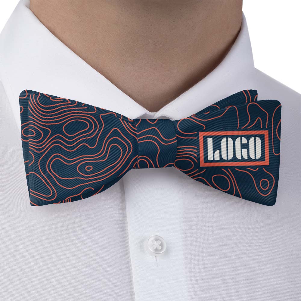 Topographic 1 Logo Bow Tie 1 Main - Knotty Tie Co.