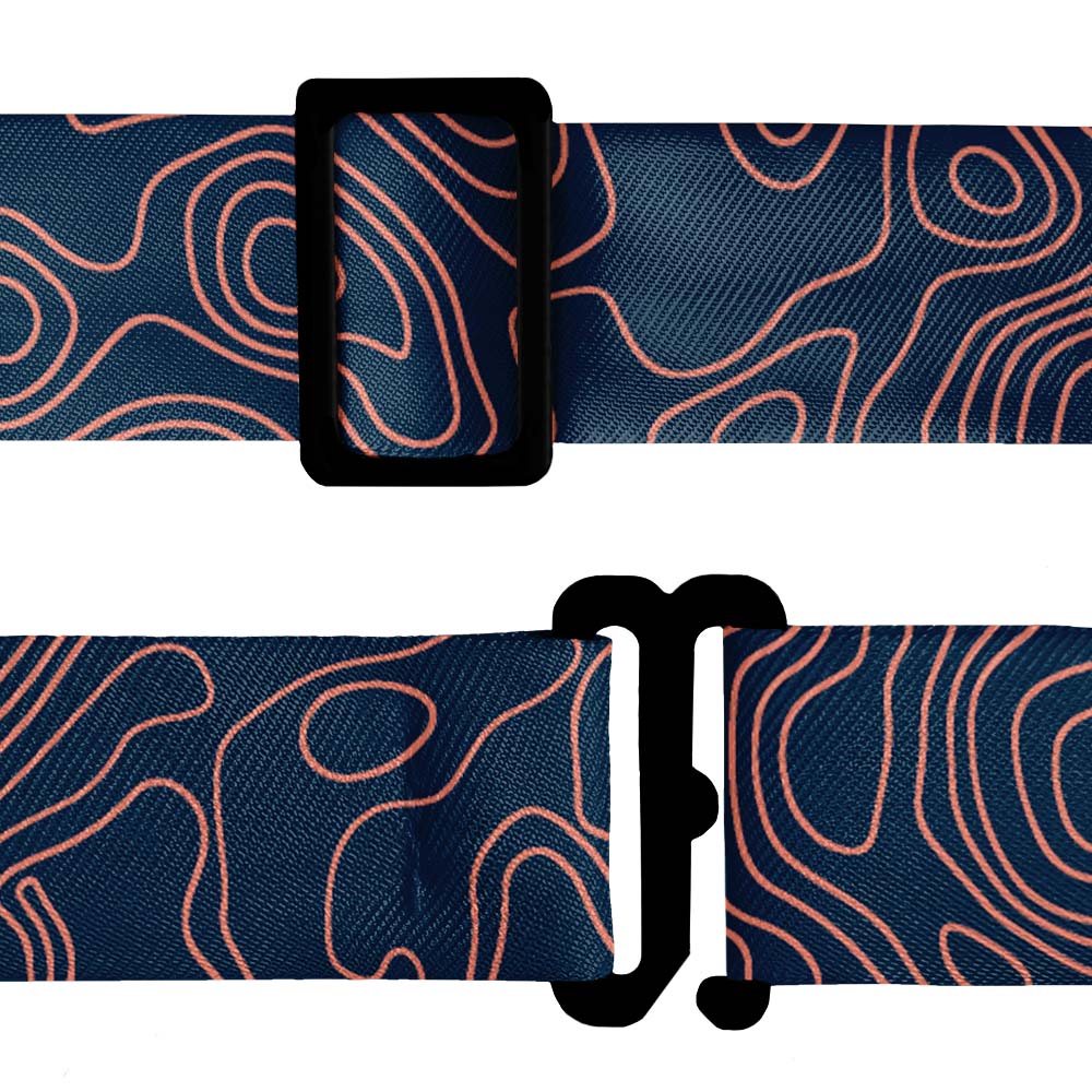 Topographic 1 Logo Bow Tie 8 Hardware - Knotty Tie Co.