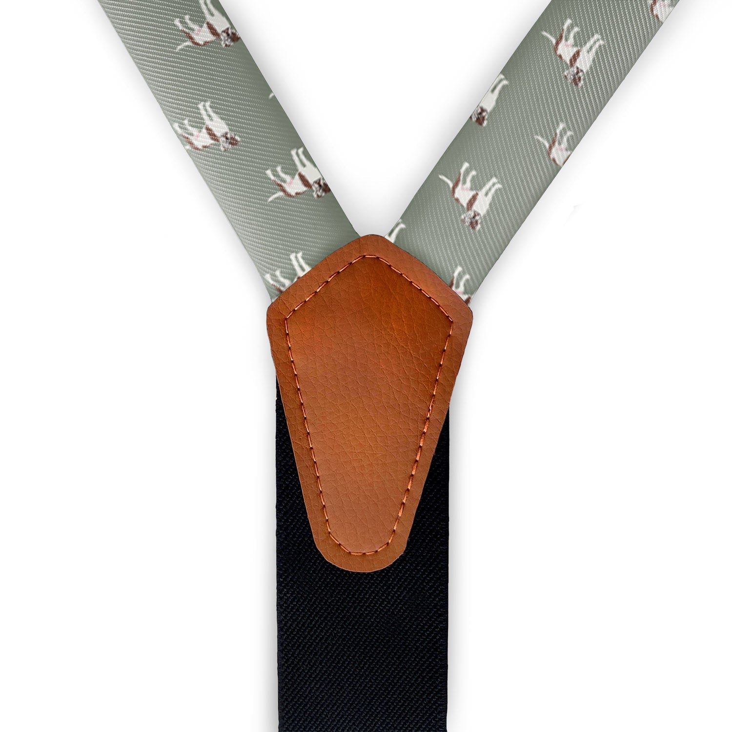 American Bulldog Suspenders - Vegan Leather Y-Back - Knotty Tie Co.