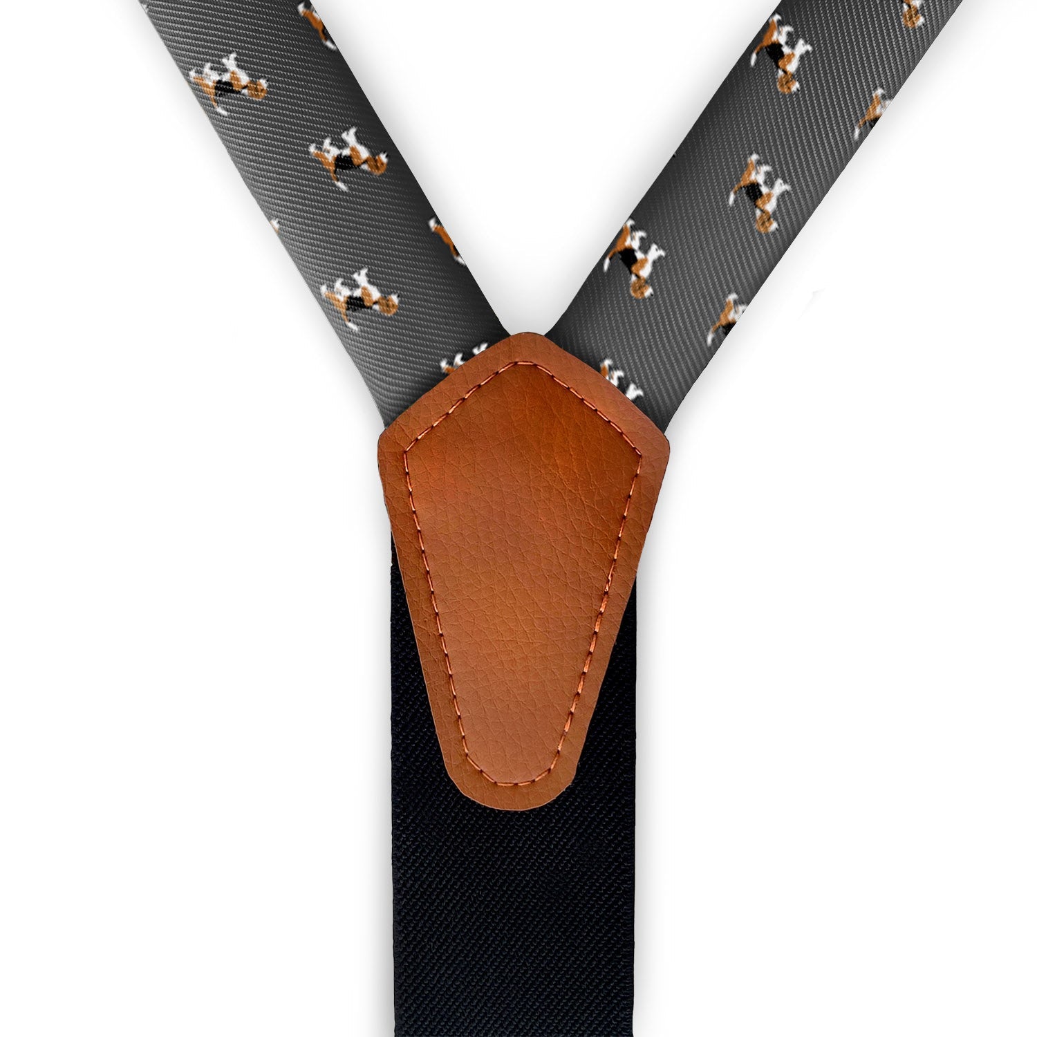 Beagle Suspenders - Vegan Leather Y-Back - Knotty Tie Co.