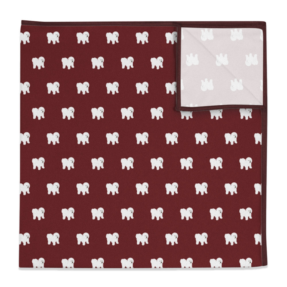 Bichon Frise Pocket Square - 12" Square - Knotty Tie Co.